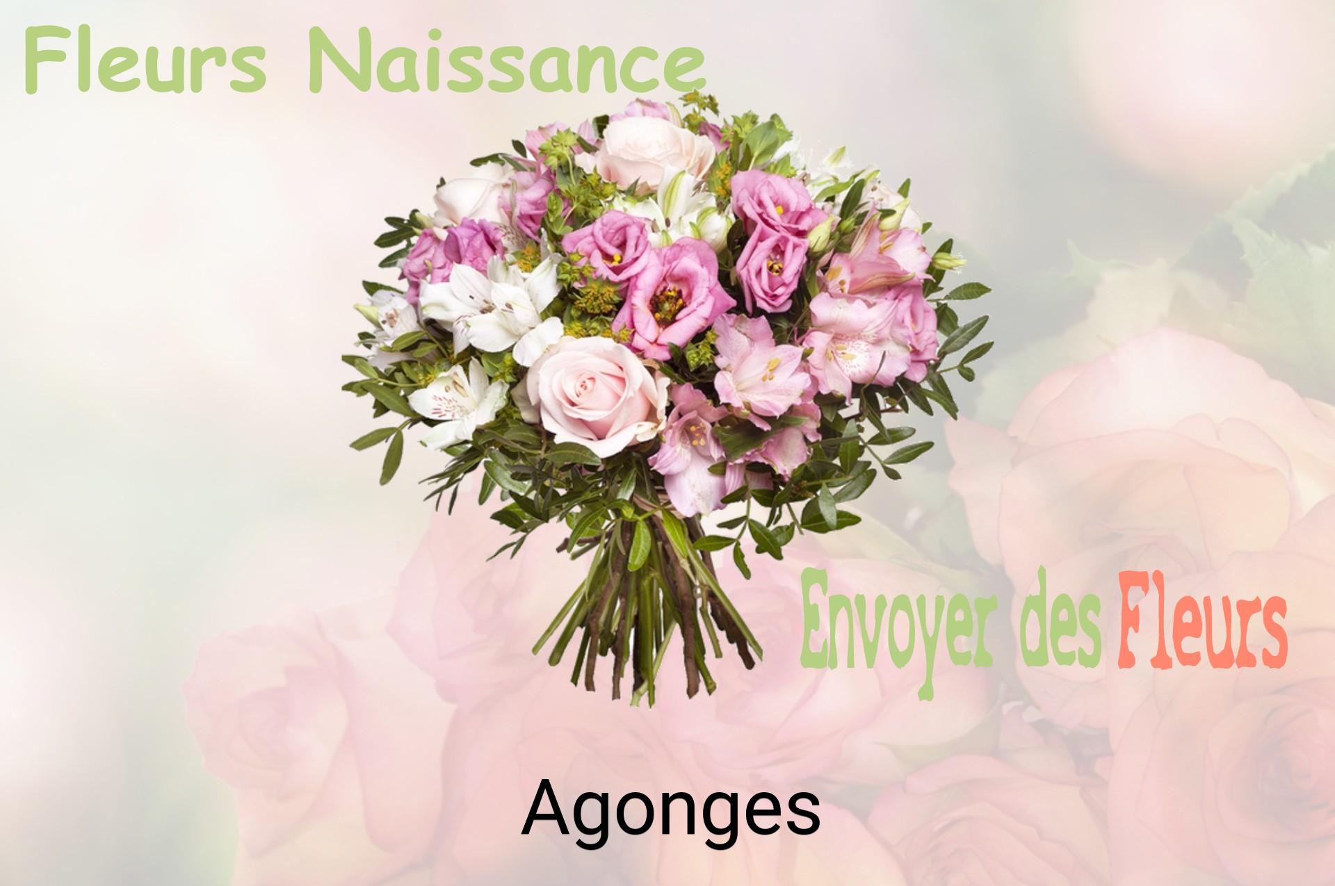 Bouquet de fleurs de naissance livré à Agonges